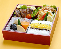 イセエビと熟成ステーキ御膳