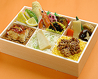 竹の子とお肉の三色御膳